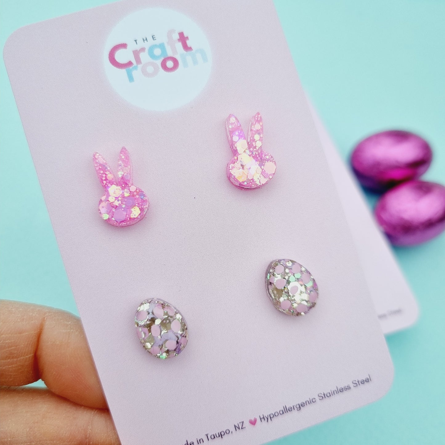 Easter studs 2 pack