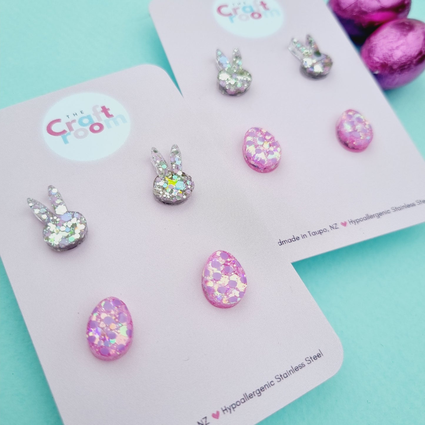 Easter studs 2 pack