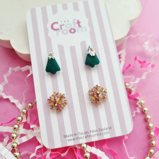 Christmas stud 2 pack