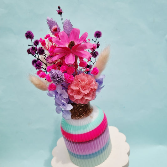 Mini posy & vase set (wide)