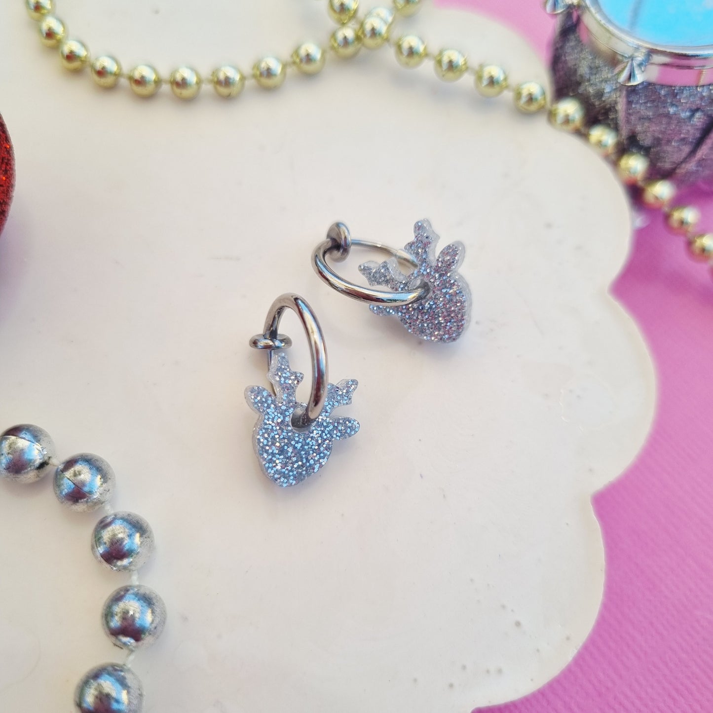 Reindeer hoop CLIP ONS