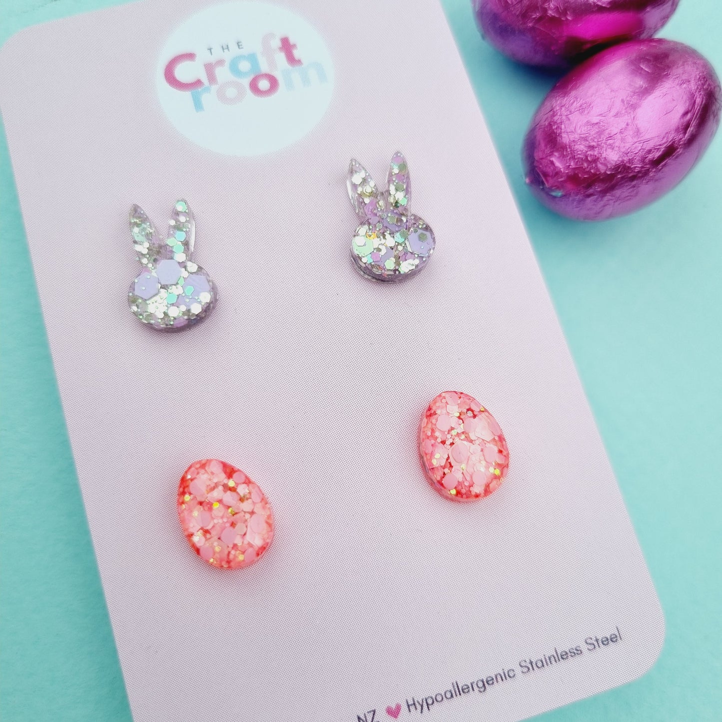 Easter studs 2 pack