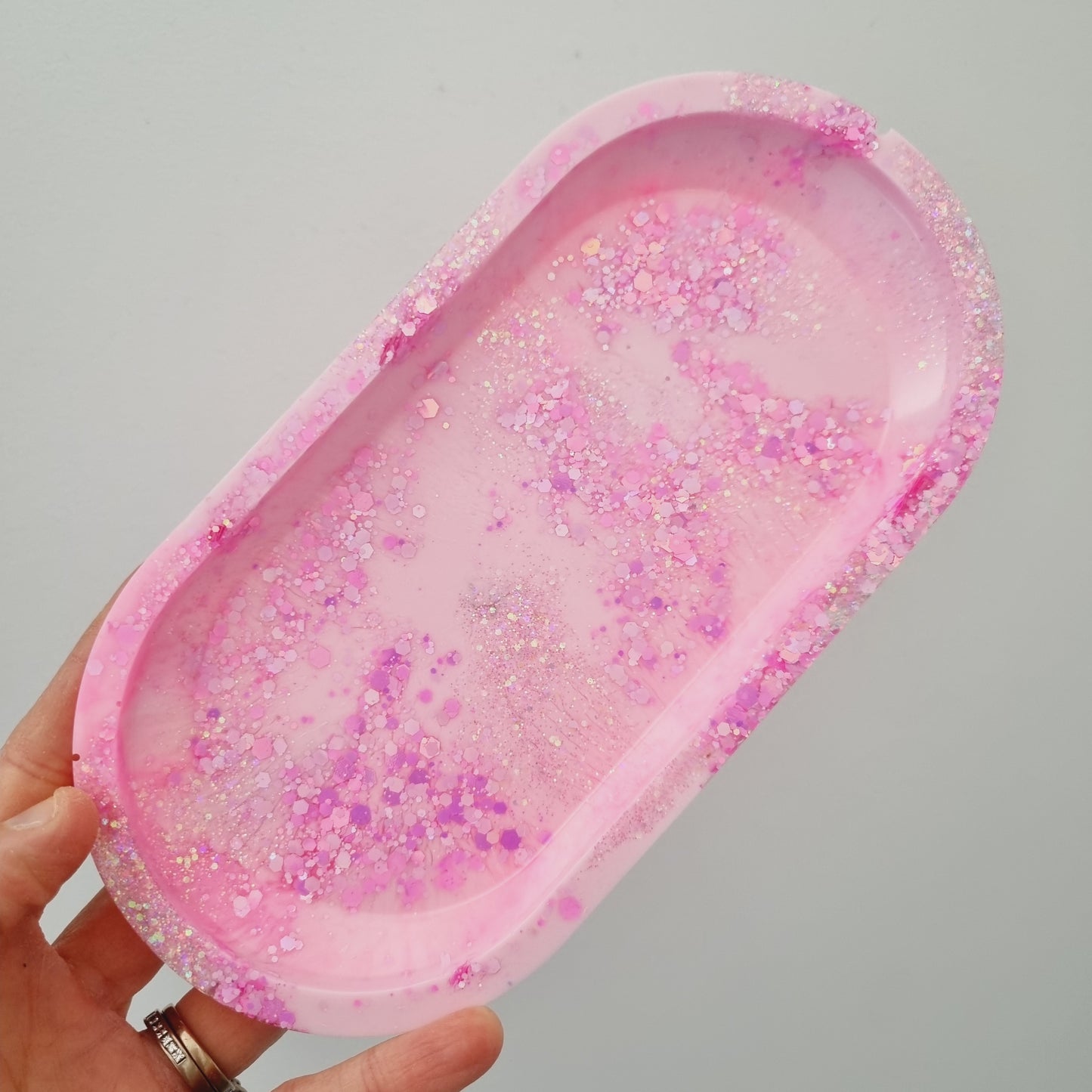 Trinket tray- pinks (SECONDS)