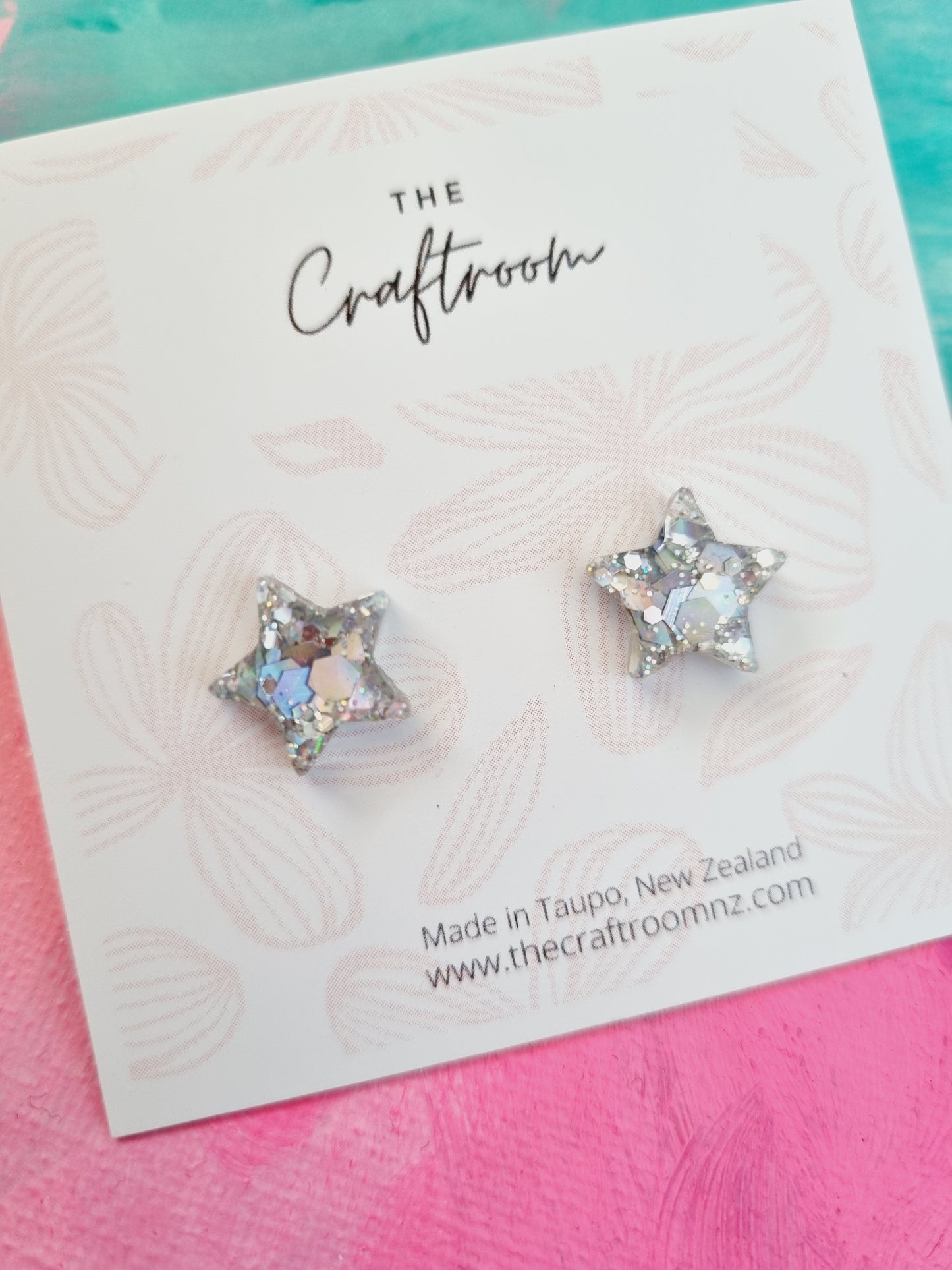 Mini star glitter stud