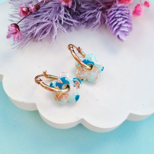 Donut flower lever hoop