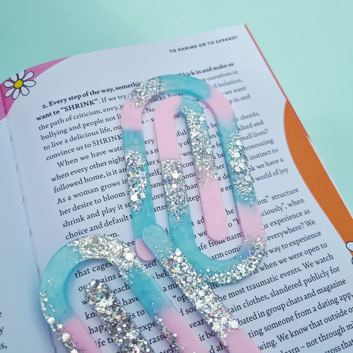 Large paperclip bookmark