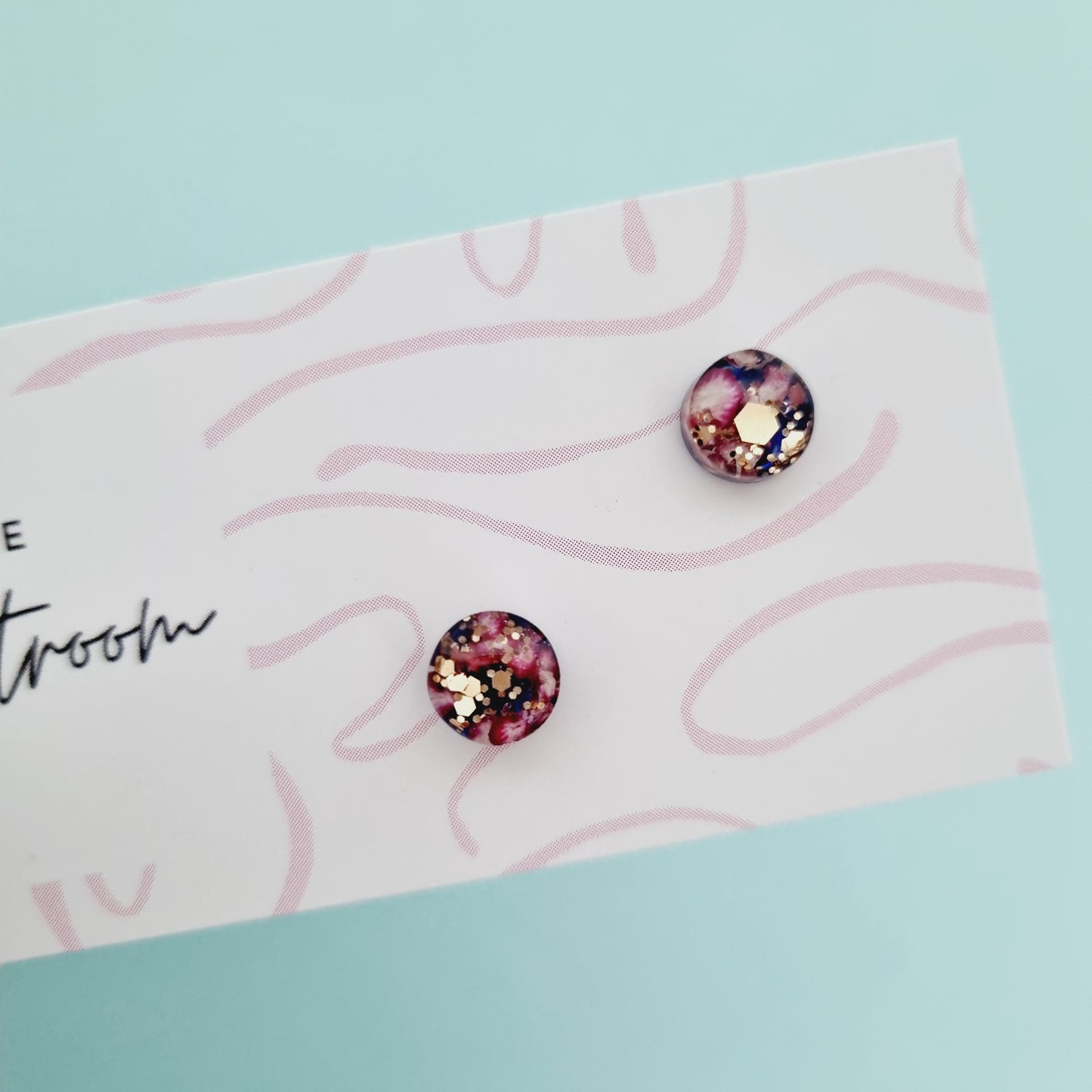 Floral mini studs