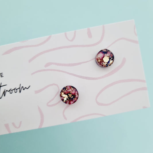 Floral mini studs