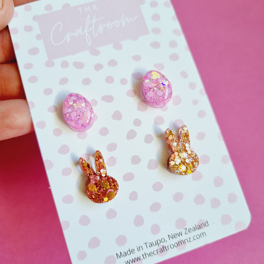 Easter studs 2 pack