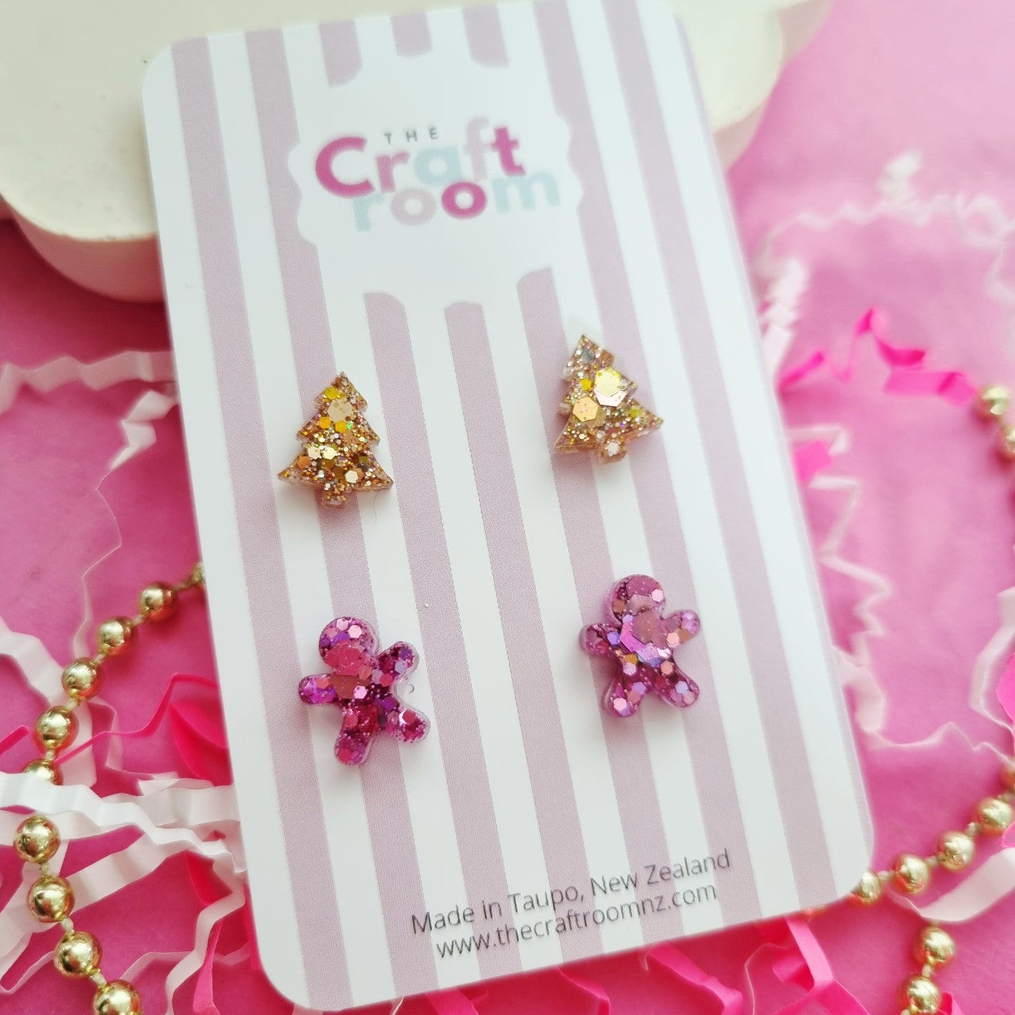 Christmas stud 2 pack