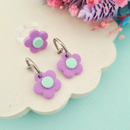 Earring & ring set (CLIP ON)