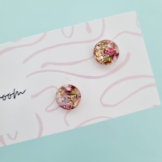 Floral mini studs