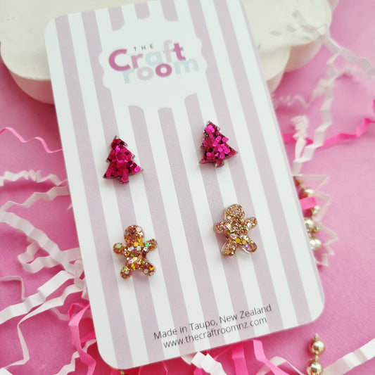 Christmas stud 2 pack