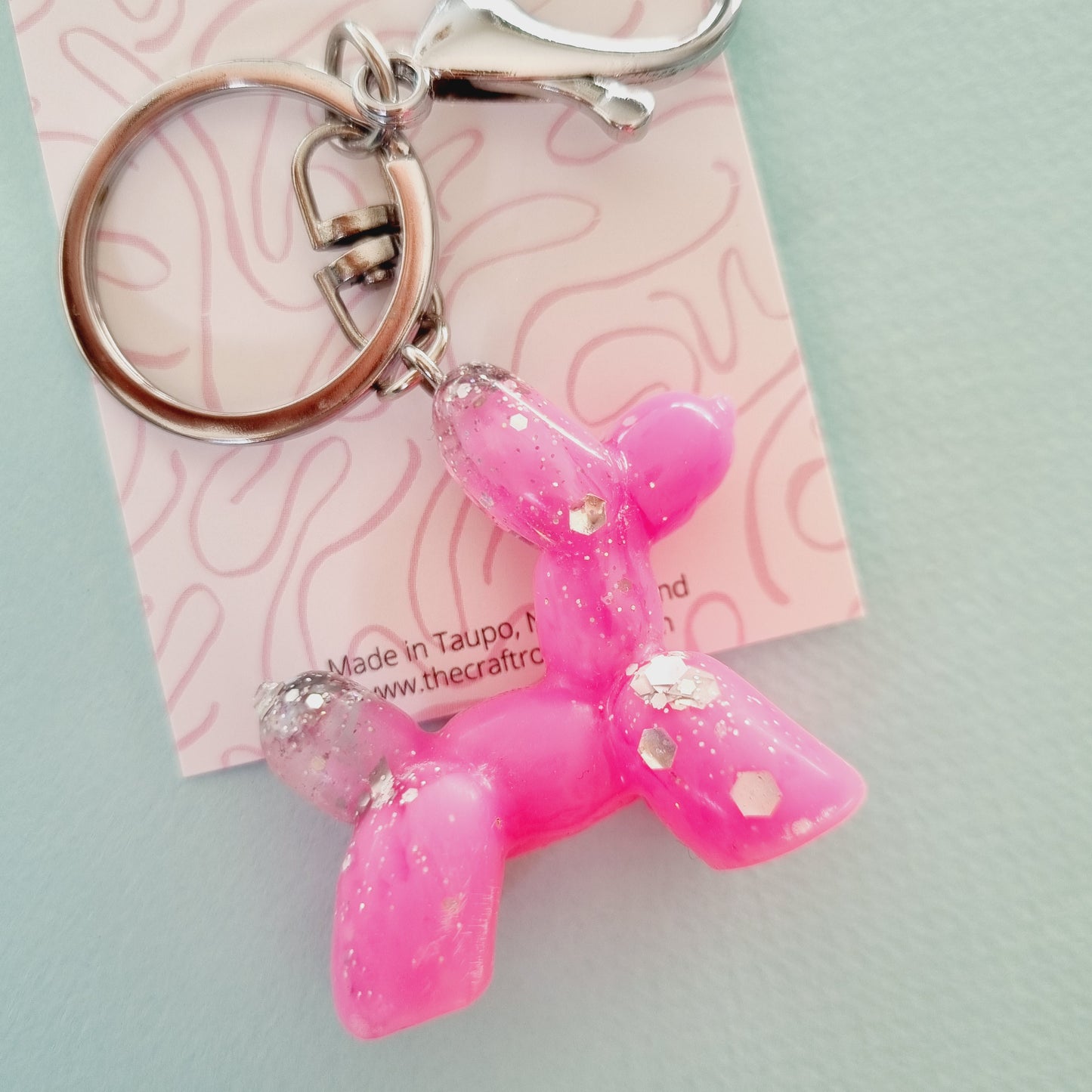 Balloon dog key chain