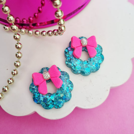 Christmas wreath charm