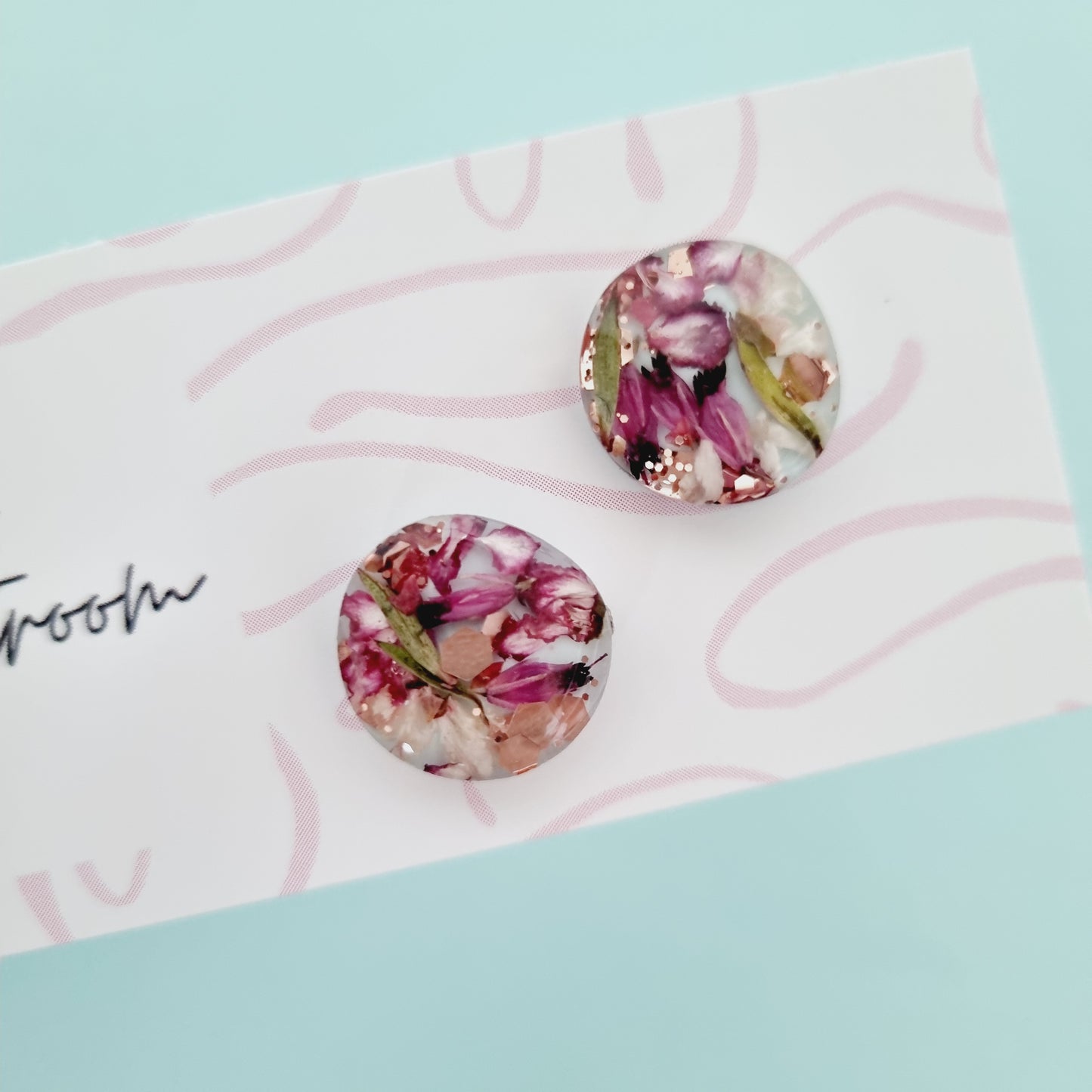 Floral midi studs