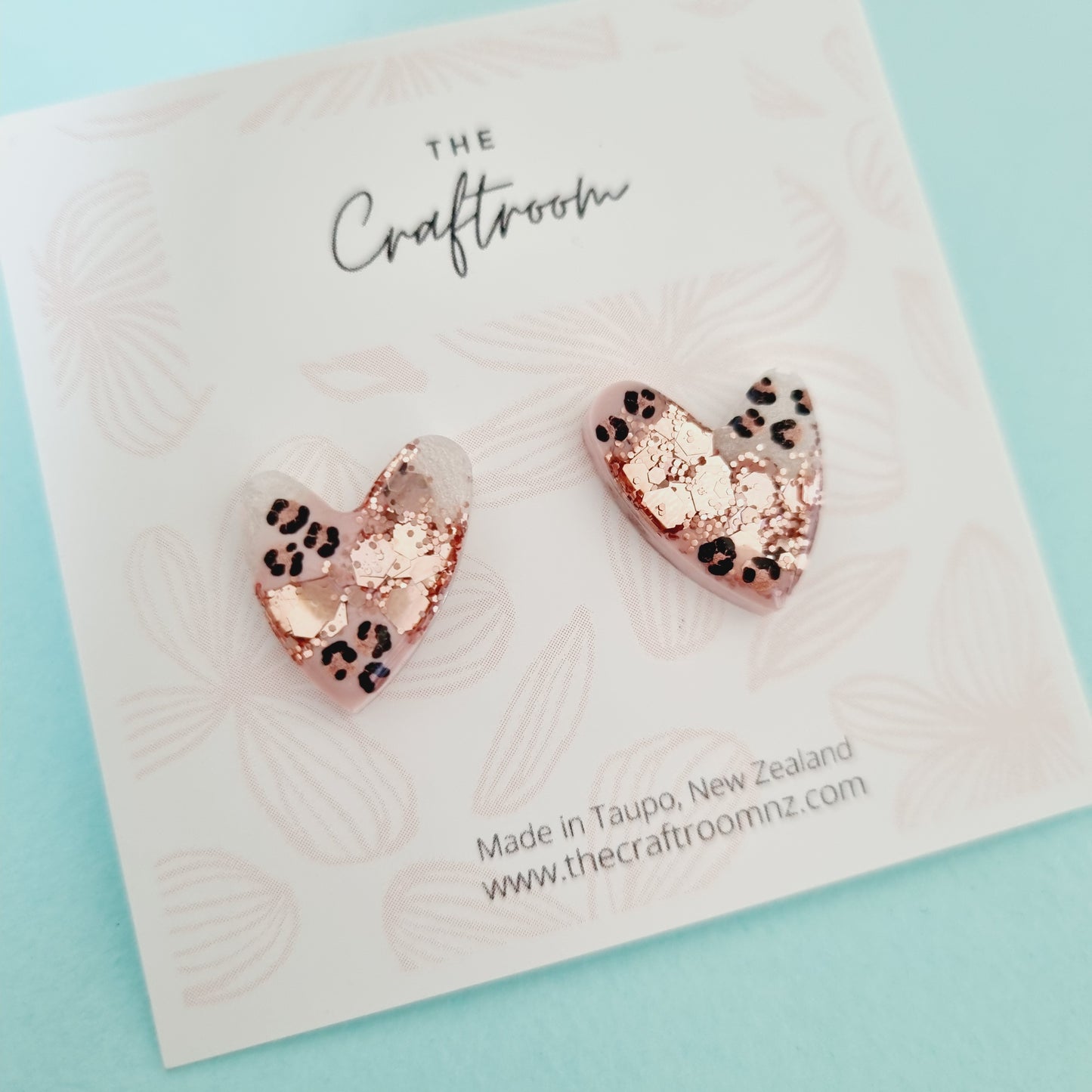 Heart studs