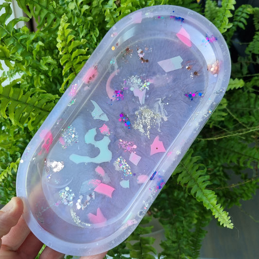 Trinket tray- no waste lilac shimmer