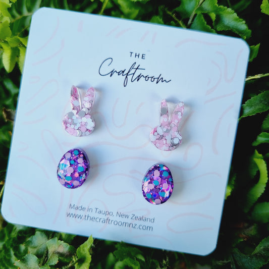Easter studs 2 pack